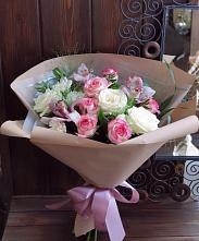 Букет цветов из:  Гвоздики, Орхидеи, Розы и Хризантемы #REPLACE_PRED# Кулотино