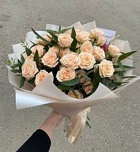Букет Кремовые розы Латте #REPLACE_PRED# Кулотино