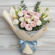 Букет цветов из:  Лизиантусы в Кулотино