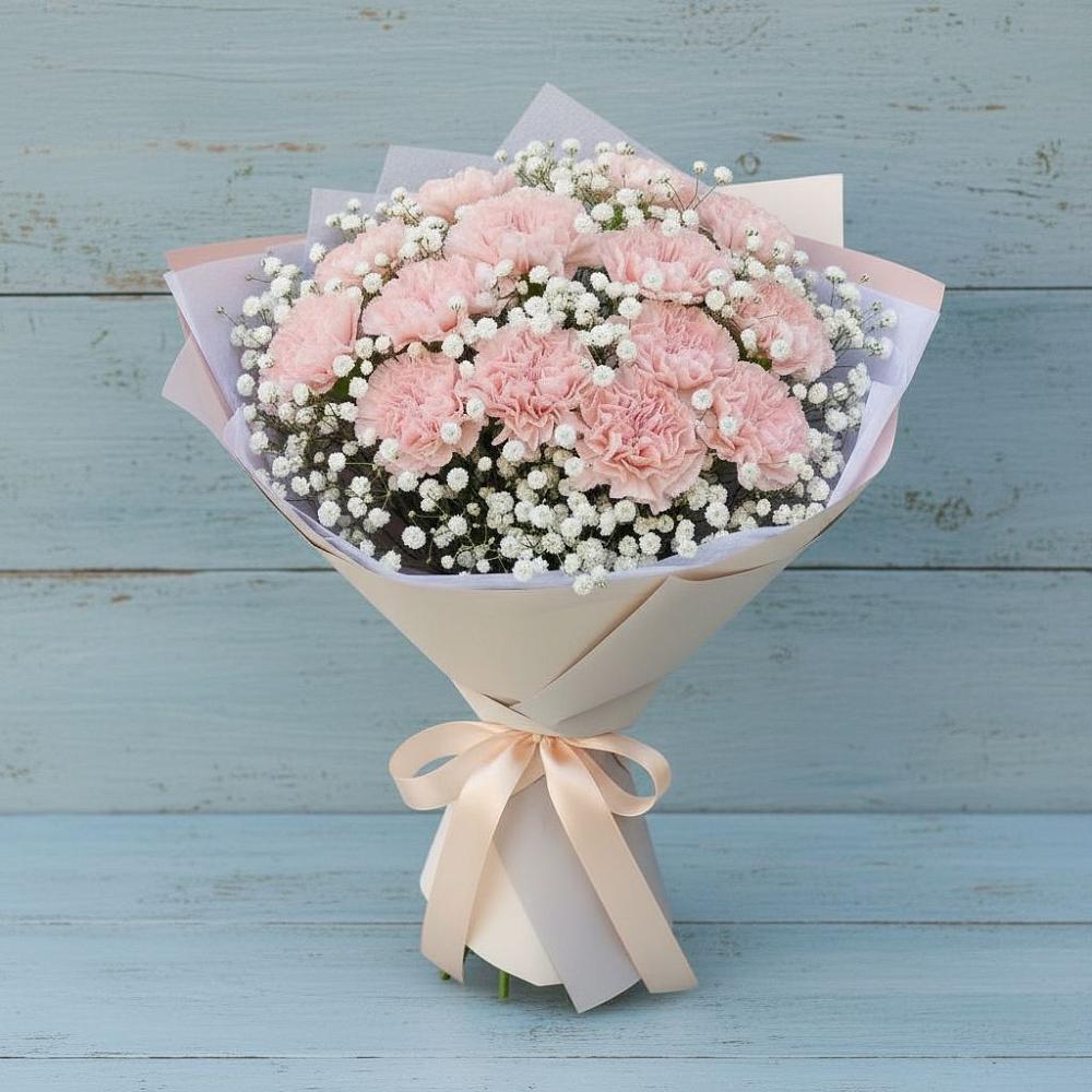 Букет цветов из: Гвоздики в Кулотино