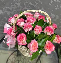 Цветочная композиция из Розы в корзине #REPLACE_PRED# Кулотино