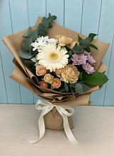 Букет цветов из:  Герберы и Хризантемы #REPLACE_PRED# Кулотино
