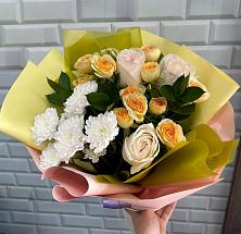 Букет цветов из:  Розы и Хризантемы #REPLACE_PRED# Кулотино