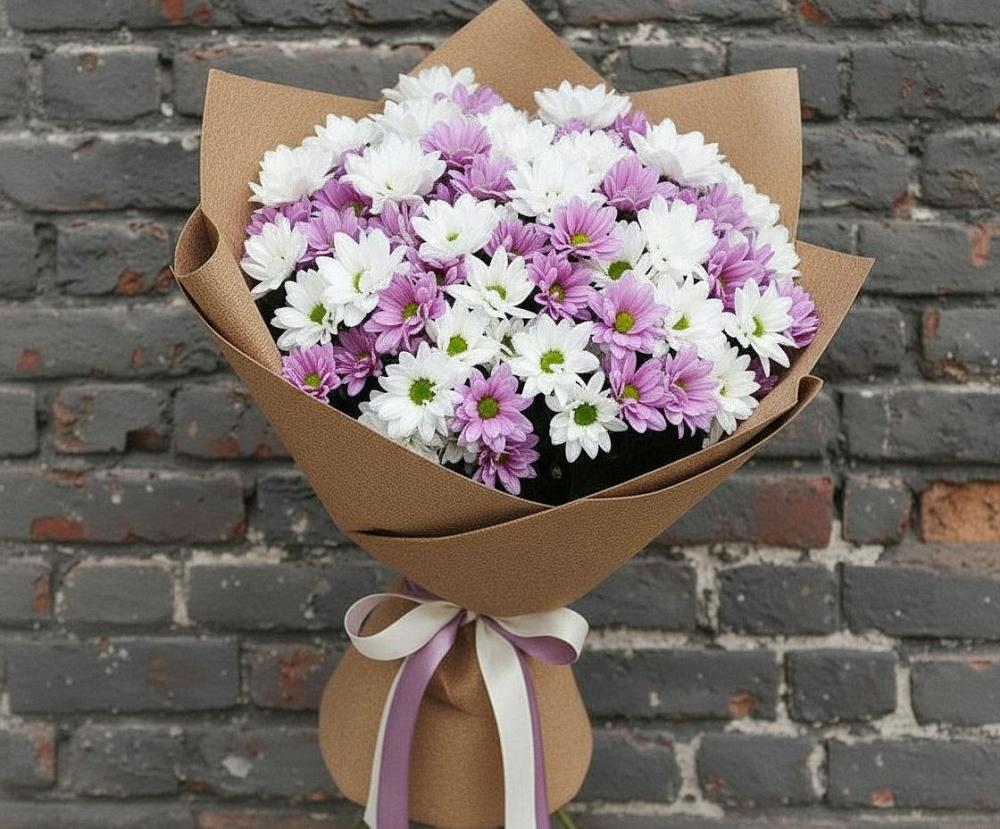 Букет цветов из: Хризантемы в Кулотино