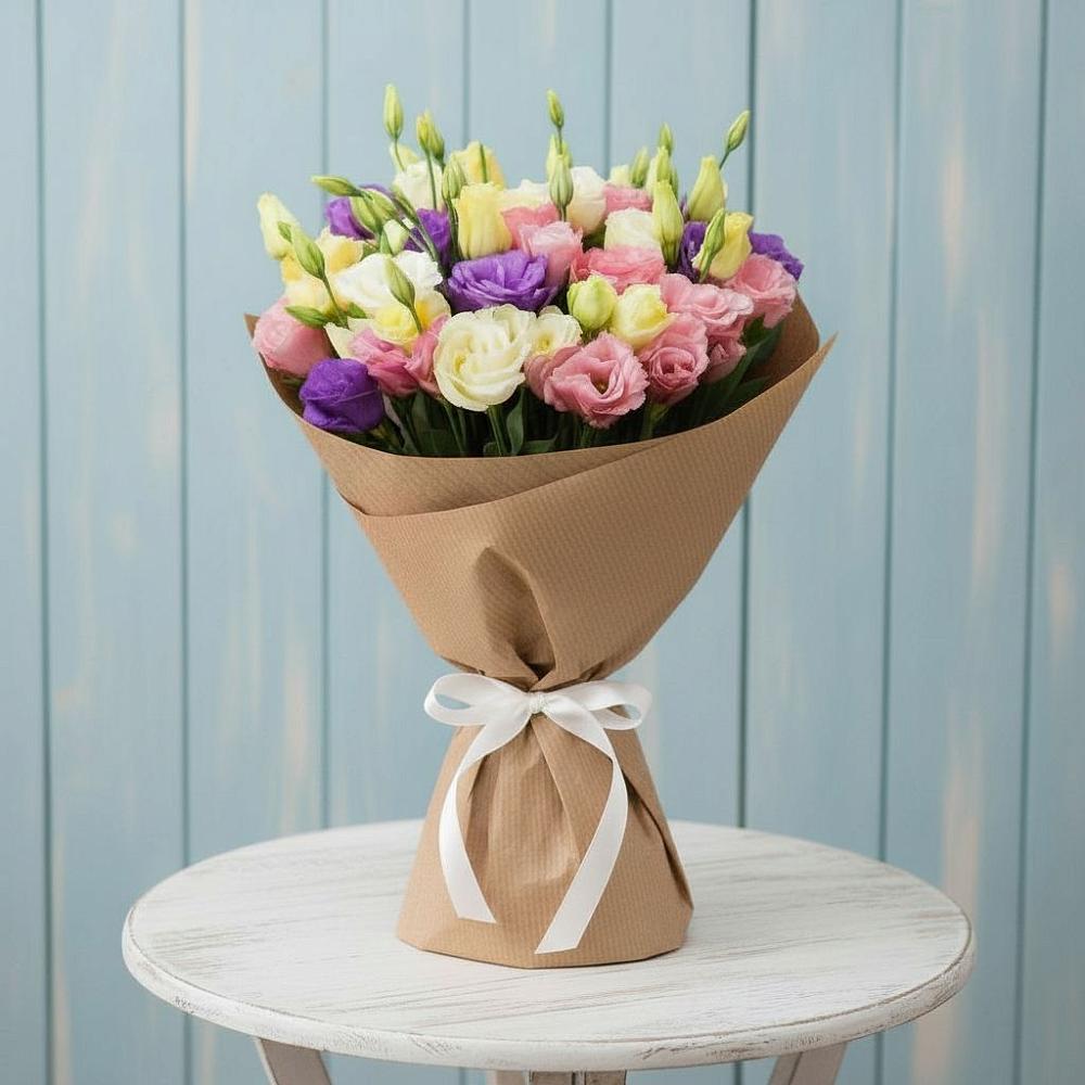 Букет цветов из: Лизиантусы в Кулотино