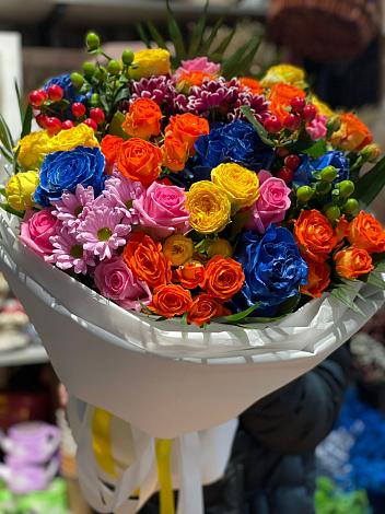 Букет цветов из: Розы и Хризантемы в Кулотино