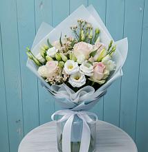 Букет цветов из:  Розы и Лизиантусы #REPLACE_PRED# Кулотино