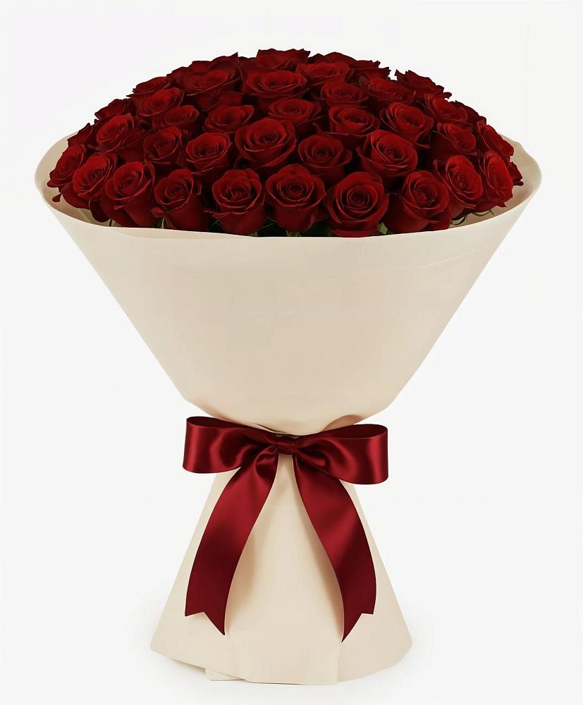 Букет 101 Бордовая роза Блэк Бакарра в Кулотино