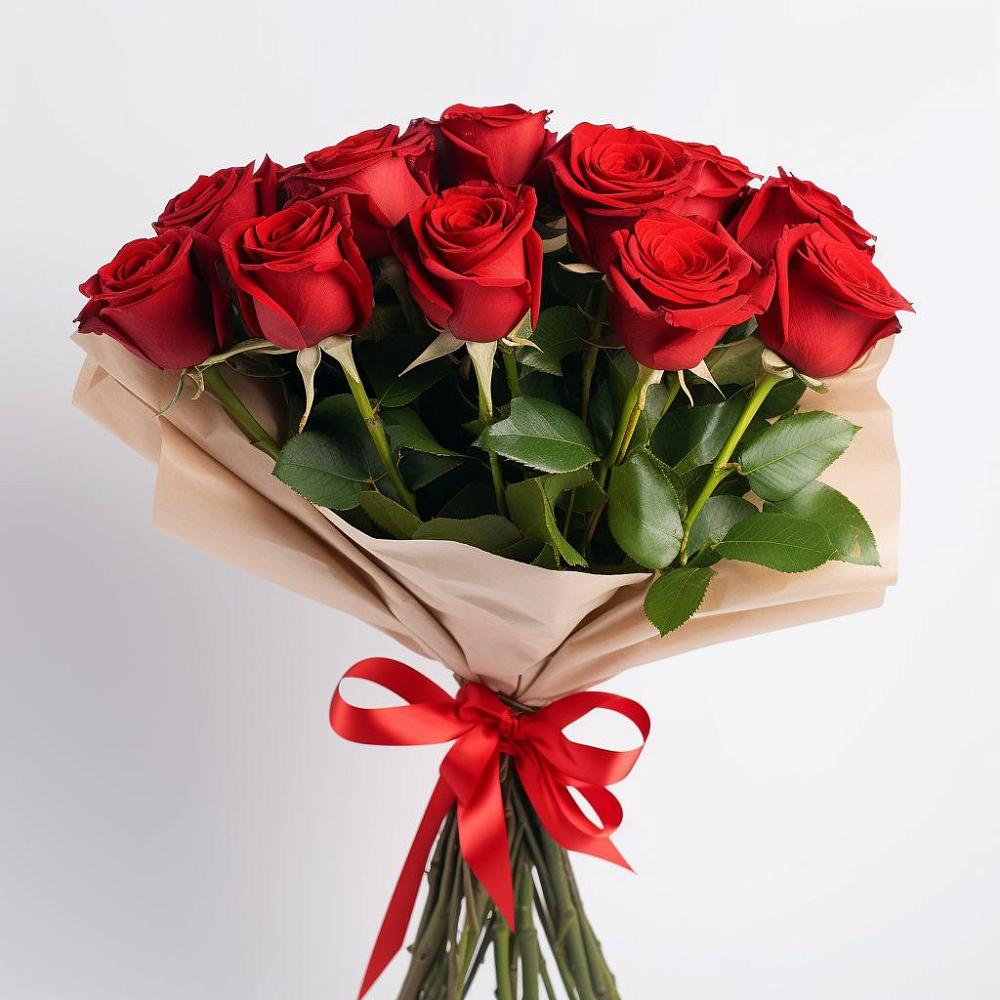 Букет 11 Красных роз Эдлесс Лав в Кулотино